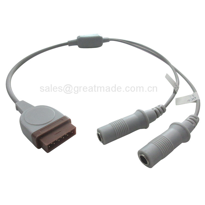 TP039 GE: n lämpötila-anturin sovittinkaapelille TP039 for GE temperature probe adapter cable