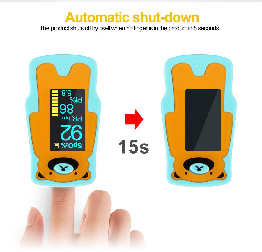 Lasten sormen oksimetri 4