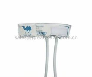 Vauva # 2 Kertakäyttömukit, 4-8cm käsivarren ympärysmitta, valkoinen vaaleansinisellä, kaksinkertaisella putkella